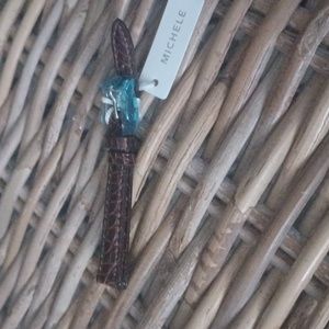 Michele Brown Alligator 12" watch band